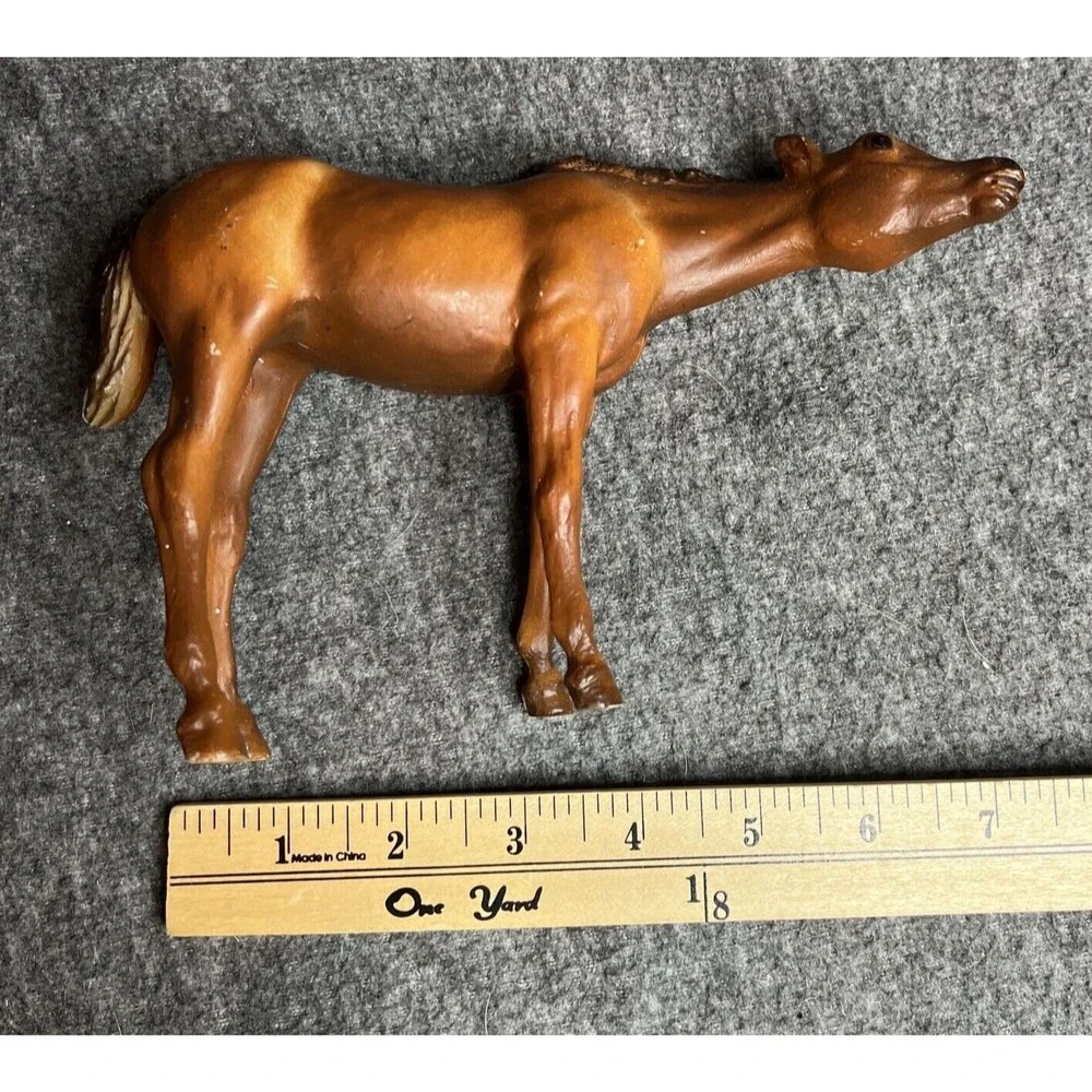 Vintage Breyer #3155 Thoroughbred Mare & Suckling Foal Set Dark Variation Horse